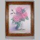 framed pink roses in vase.JPG